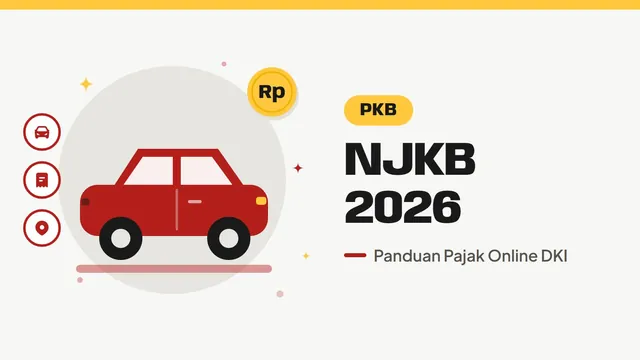 Ilustrasi mobil, bertuliskan NJKB 2026